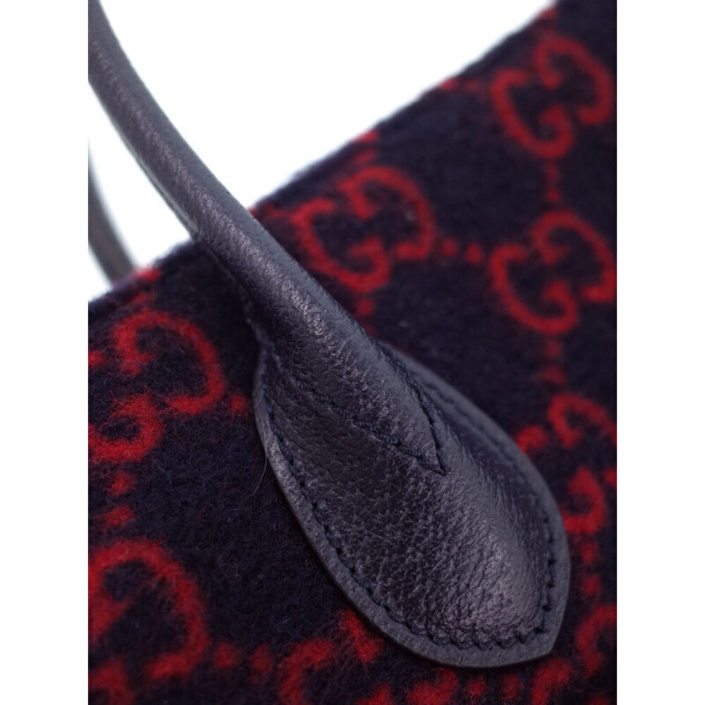 GUCCI GG Wool Tote Bag - Picture 7 of 9
